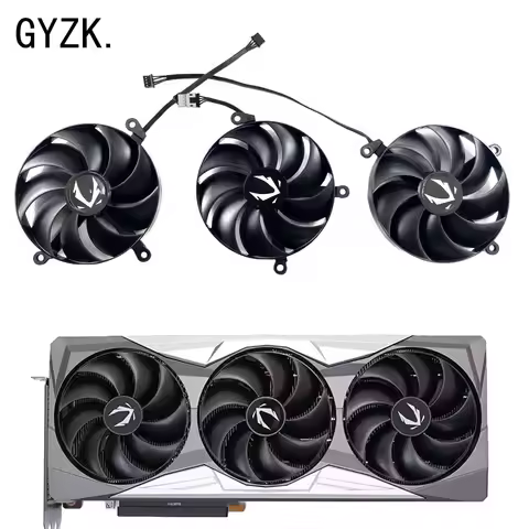 For ZOTAC RTX4070tiS 4090 SOLID OC Graphics Card Replacement Fan FD10015M12D