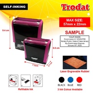Trodat 4913 Self-Ink Rubber Stamp with Customised Rubber