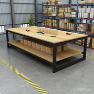 Table Cutting Table Conference Table Warehouse Factory Double Layer Rectangular Packaging Table Pack