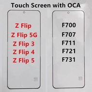 Outer Screen For Samsung Galaxy Z Flip 5 5G 3 4 F721 F700 F707 F711 F731 Front Touch Panel LCD Displ