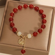Fortune Pendant Jade Bead Bracelet Vintage Temperament Bracelet Fashion Lucky Hotan Jade Bracelet fo