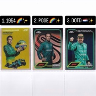 Topps f1 Chrome (RAINBOWS) Card - Fernando Alonso (Aston Martin Racing)