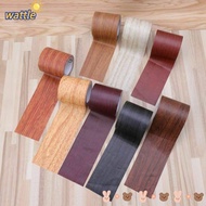 WATTLE Home Decor Repair Floor Adhensive Tape Realistic Skirting Line Furniture Renovation Duct Tape Wood Grain, 5M/Roll