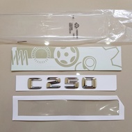 3D Emblem Logo Letter C250 Mercedes Badge C 250 CHROME