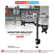 Taffware VESA 100 x 100 13-27 Inch TV Table Mount Monitor Bracket - Black