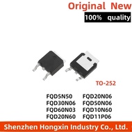 5PCS FQD20N06 FQD5N50/50N06/30N06/20N60/11P06/60N03 FQD10N60 TO-252 Field Effect Transistor Wholesal