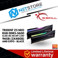 G.SKILL TRIDENT Z5 NEO RGB DDR5-5600 CL40-40-40-89 1.25V 96GB (2x48GB) AMD EXPO - BLACK - F5-5600J40