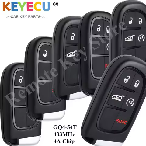 Keyless Go 433Mhz 4A Chip 2/3/4/5 BTN Remote Smart Key for Jeep Cherokee 2014 2015 2016 2017 2018 20