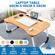 Foldable Laptop Desk with Cup Holder Anti-Slip Portable Table for Bed Eating Reading And Working
