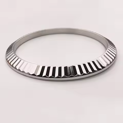White Gold Plated Watch Bezel For RLX Datejust 126334 126234 Watches, High Quality Watch Accessories