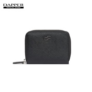 DAPPER กระเป๋าสตางค์ DP Iconic Leather Zip Wallet สีดำ