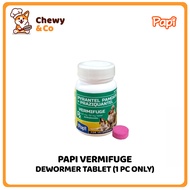 Papi Vermifuge Dewormer for Pets Anti Helmintic Pyrantel Pamoate + Praziquantel (1 tablet only)