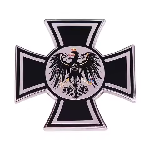 Hot Sale 1pc Popular Patriotic Gift German Eagle Lapel Pin Kaiser Wilhelm Battle Flag Prussian War P
