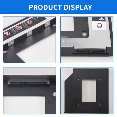 OTZ-Universal Sata 2Nd Hdd Ssd Hard Drive Caddy 9.5Mm For Cd/Dvd-Rom Optical Bay For Hdd Sataii Sdd 