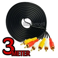 3-3 RCA CABLE 3 METERS 1.5 METERS