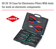 KNIPEX 00 20 18 ชุดคีมและไขควงอิเล็กทรอนิกส์สำหรับช่างมืออาชีพ | Knipex Electronic pliers set GERMAN