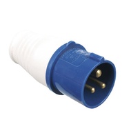 CEE INDUSTRIAL BLUE MALE PLUG, 3 PIN, 16A, IP44, 220V