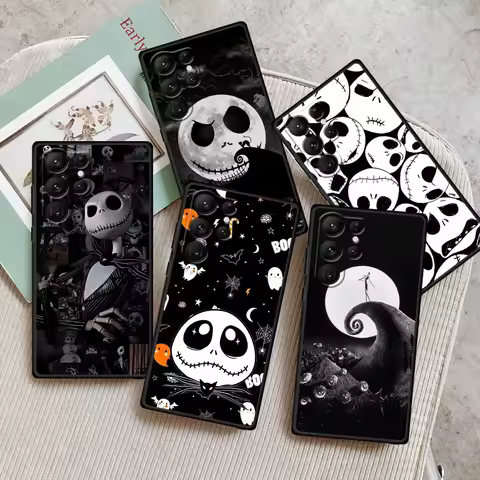 Anime Disney Jack Skellington For Samsung Galaxy S24 S23 S22 S21 S20 FE S10 S10E Plus Ultra Pro Lite