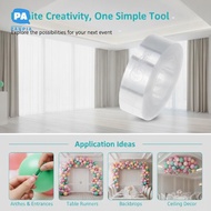[NBI] 1/2Pcs Adhesive Balloon Garland Chain No Residue for Wedding Birthday Graduation Housewarming 