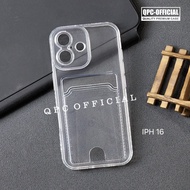 iphone 16 iphone 16 Plus iphone 16 Pro iphone 16 Pro max Card Case Clear Card Slot Case iphone 16 ip