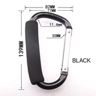 Carabiner Jumbo Besar Karabiner Model D Stroller Hook Hanger Gantungan Pengait Stroller