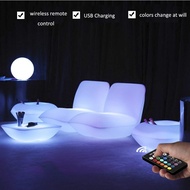 MI REAQ RGB Iluminated Bantal Kursi Sofa 90x80x72Cm PE Plastik Penam