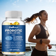 PROBIOTIC 100 Billion CFU, 34 strains with prebiotics and digestive enzymes to help probiotic growth
