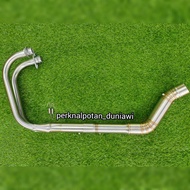 HEADER / LEHERAN INLET 50/51MM KNALPOT 2 SILINDER NINJA 250 FI / KARBU R25 MT25 CBR250 NINJA Z250