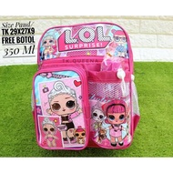"GIRLS Bag FREE BOTTLE" GIRLS BAG / GIRLS BACKPACK / LOL BAG / CHARACTER BAG