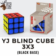 Cubes YJ Blind Cube 3X3 Tile Black - YongJun Braile Tuna Netra