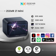 ZEEMR Z1 Mini Projektor Projector 1080P 4K 600 ANSI Full HD AI Auto-Focus Portable Dual WiFi Project