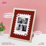 Custom 8R Aesthetic Photo Frame - For Anniversary, Birthday, Graduation - Unique & Effective Couple 