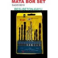 MATA Complete drill bit set, wood drill bit, concrete drill bit, iron drill bit set, nlg drill bit s