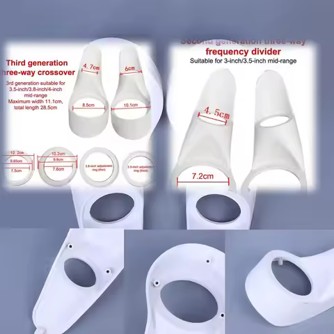 New 1 Pair Car A-Pillar Tweeter Holder Gasket Plastic Durable For 3/3.5/3.8/4inch Audio Speaker Moun