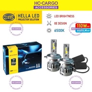 HELLA LED Projector Solution Headlight 110W 8000LM / Set 6500K Bulb Set H1 H4 H7 H8 H11H16 9005 9006