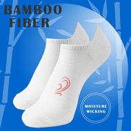 +MD Ultra Soft Athletic Bamboo Socks for Men with Cushioned Sole No Show Casual Socks