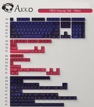 NEON霓虹鍵帽 全套227鍵 人體工學MDA高度 PBT二色成型工藝 RGB不透光 水口出廠已處理 適用市面多種配列機械鍵盤 GMK Laser Clones PBT Keycaps (not in