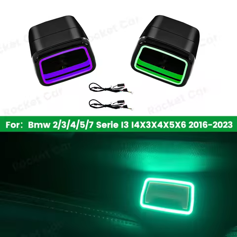 LED 11 Colors Seat Belts Ambient Light For BMW 2 3 4 5 6GT 7 8 Series G20 G30 G05 G06 G07 G01 G80 i3