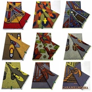 CARAMELOMA Ankara Cotton Wax Print Fabric - 6 Yards for Sewing