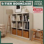 ArisaHome 9 Tier Bookcase / 9 Cube Bookcase / Almari Buku / Rak Buku Rack Shelf / Book Shelf Display