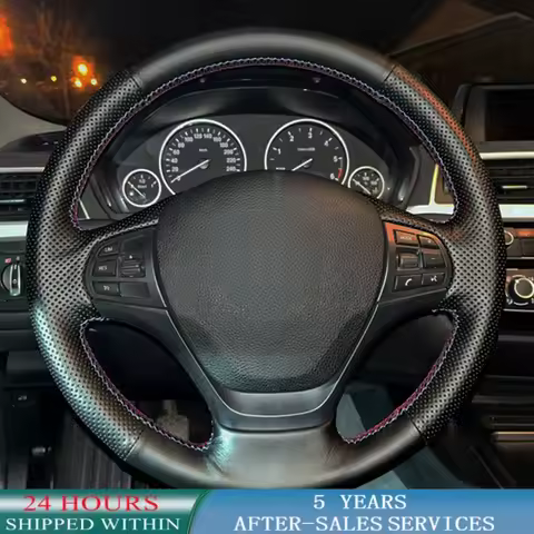 Customized Braid Car Steering Wheel Cover Leather For BMW 3 Series F30 F31 F34 318i 320i 320d 328i 3