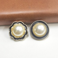 Combination Button Plastic Double Pearl Pearl-Like Button Coat Manufacturer Button Sweater Decorativ
