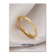 ASIX GOLD Original Malay Gold 916 Gold Ladies Minimalist Ring