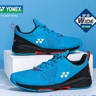 YONEX รองเท้าแบดมินตันรองเท้าเทนนิส Yy สำหรับทั้งหญิงและชายกว้างระบายอากาศได้ดีดูดซับแรงกระแทกกันลื่นและกีฬาที่ทนทาน
