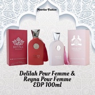 DELILAH Pour Femme / Reyna Pour Femme dan Delilah Blanc by Maison Al hambra Edp 100ml