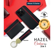 IPhone 15 Pro Max Case SANTA BARBARA POLO Hazel 3 in 1 Carbon Fiber Casing ORIGINAL