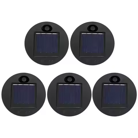 FEDI-5 Pack Replacement Solar Light Parts(Top Size 2.76 Inches, Bottom Size 2.36 Inches),7 Lumens Wa