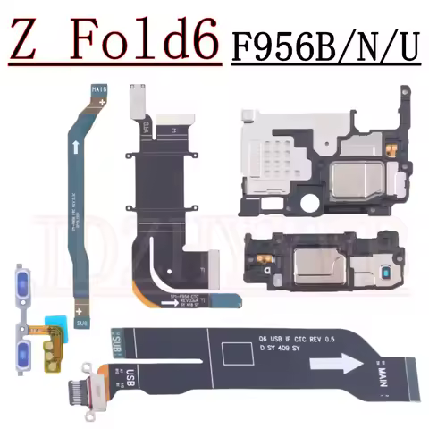 Earpiece Loudspeaker For Samsung Galaxy Z Fold6 F956B F956U F956N Volume Button Signal Spin Axis Cha