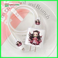 Kimetsu Cartoon Charger Protective Case for iphone, Xiaomi, Oppo, Vivo