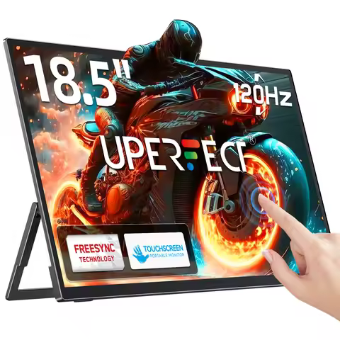 UPERFECT Touchscreen 18.5" 120Hz Portable Monitor 1080P 100% sRGB IPS External Touch Gaming Display 